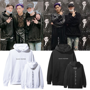 GOT7组合BAMBAM演唱会周边印花打歌服同款卫衣套头连帽衫加绒薄