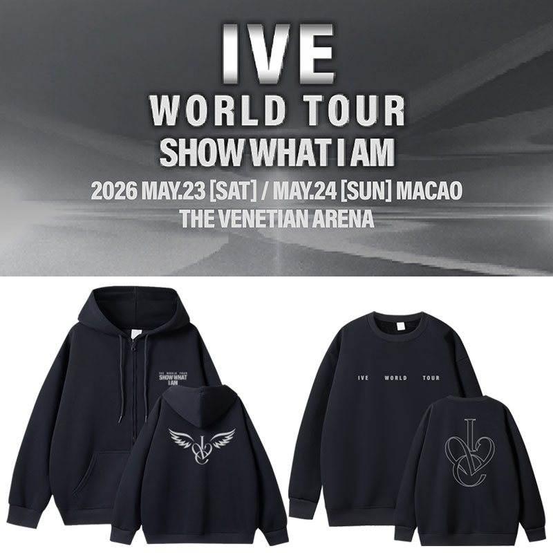 IVE2026演唱会ShowWhatIAM澳门场周边同款卫衣服拉链开衫外套男女