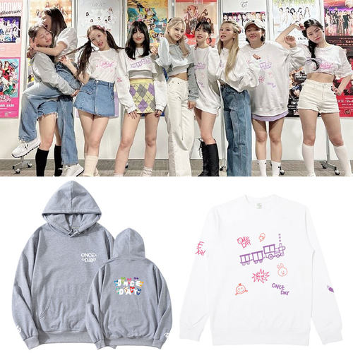 TWICE FM 2022ONCE DAY演唱会周边同款卫衣服宽松加绒薄款打歌服