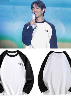 SHINee温流POPUP周边短袖T恤230g纯棉印花圆领打歌服男女