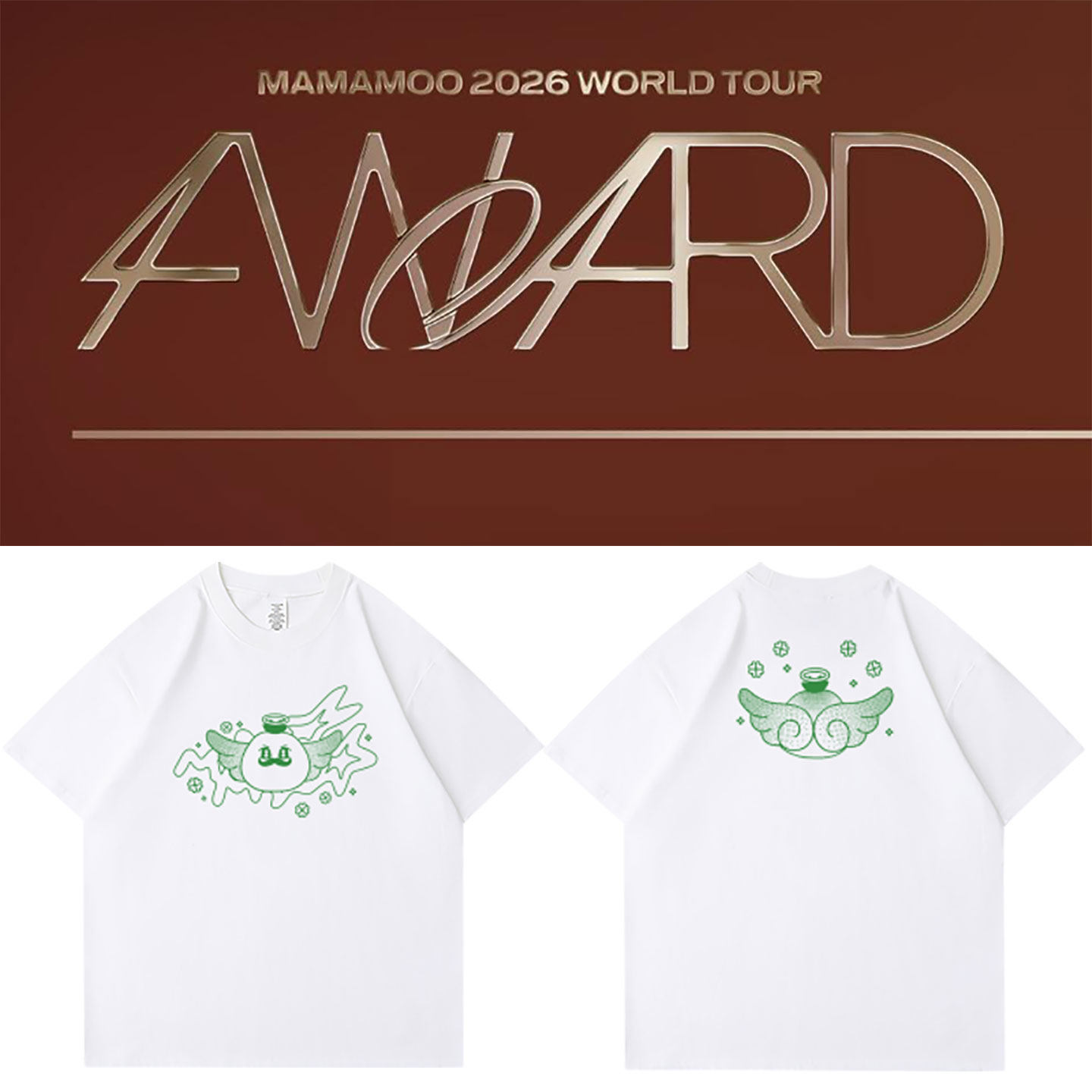 MAMAMOO2026世巡演唱会4WARD台北高雄场周边自制同款短袖T恤衣服