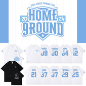 T恤纯棉宽松落肩印花内搭打底衫 TWICE九周年FM演唱会周边同款 短袖