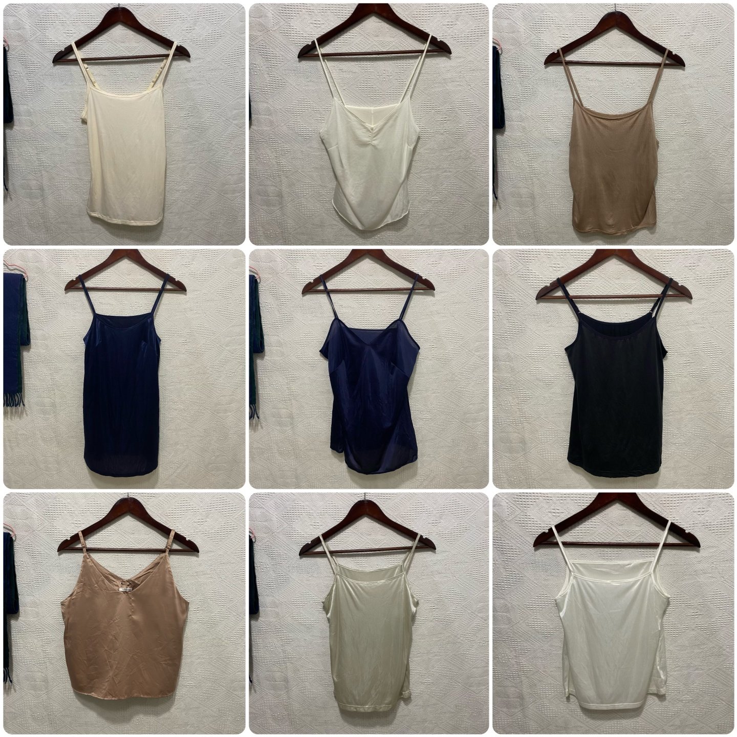 日系原单vintage古着吊带上衣女夏舒适可爱性感荡领V领家居睡衣