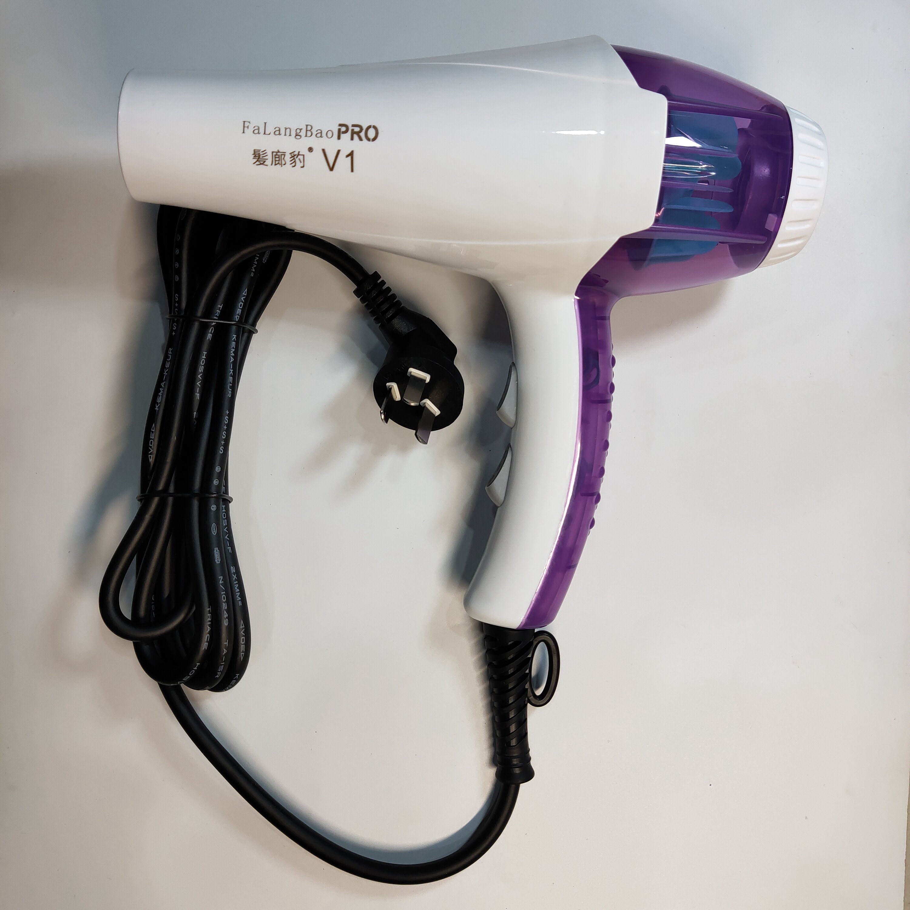 发廊豹V1吹风机大功率吹风筒造型速干蓝光冷热风2300W 大风力干发