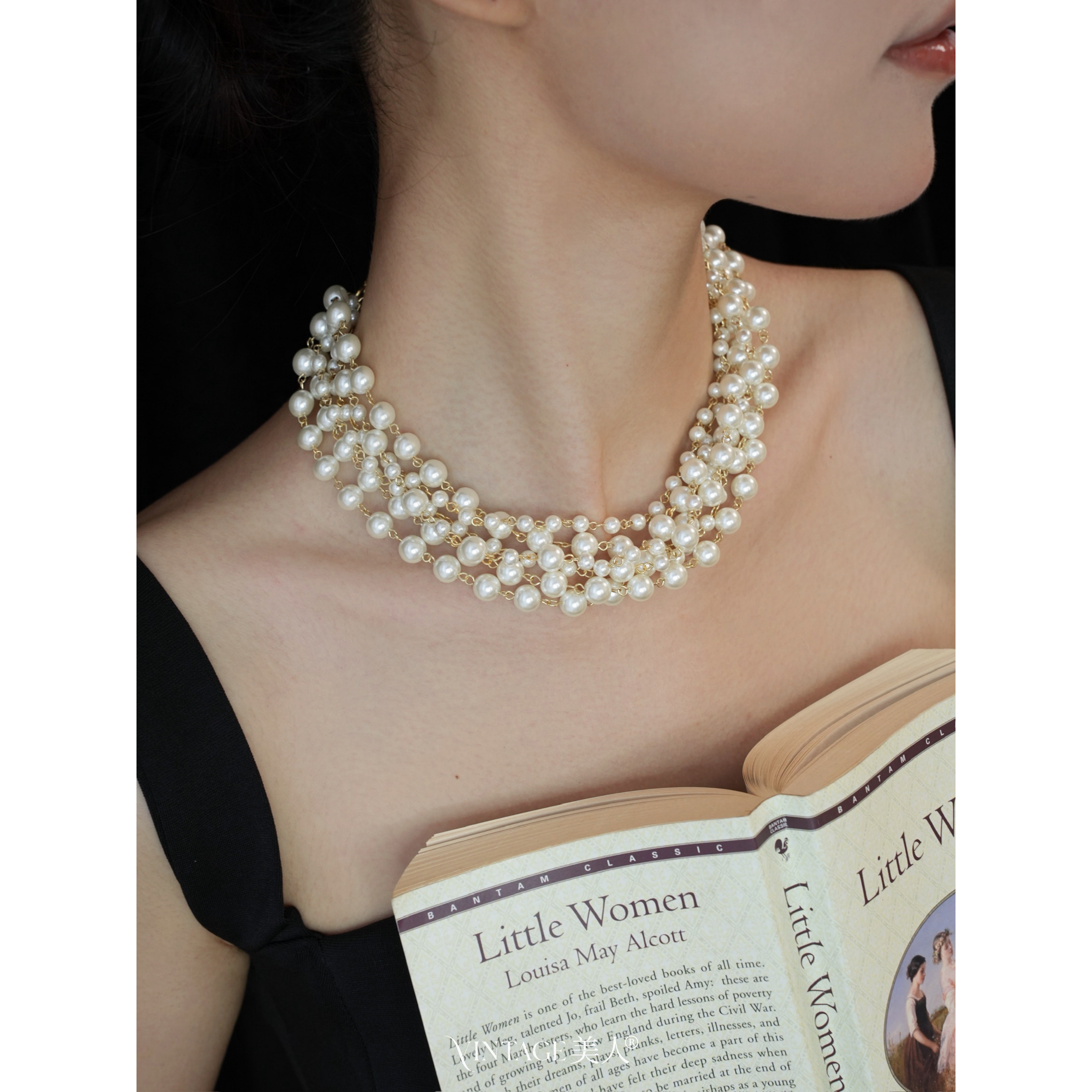 嘉伯丽尔vintage绝美珍珠项链