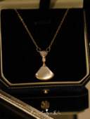 「特蕾莎裙摆」法式 高级复古天然贝壳小扇子锁骨链项链耳环套装 女