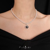 「奥地利王妃」法式 经典 复古闪耀高级感两戴施华洛珍珠项链锁骨链