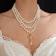「薇薇安」法式 复古高级感轻奢西太后土星施家多层珍珠项链锁骨链