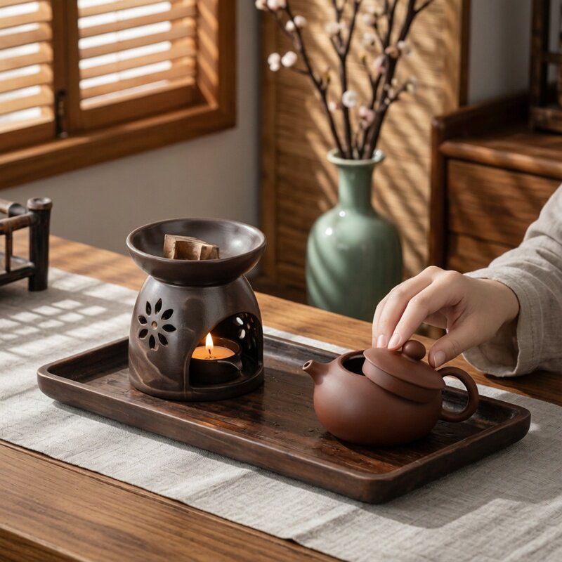 大号香薰灯香薰炉可干烧陶瓷卧室家用蜡烛精油灯熏香炉助眠精油炉