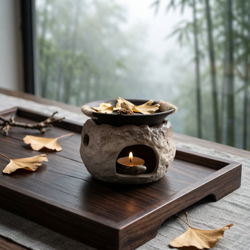 陶瓷隔火茶道香薰烘烤炉