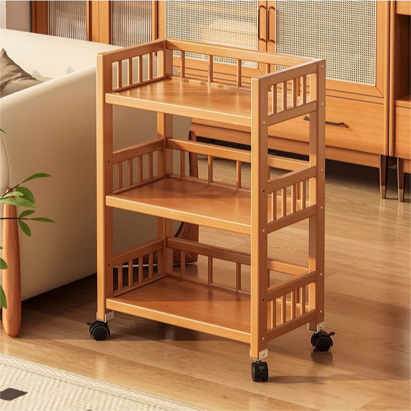 德国品质家用落地可移动书架非实木小推车置物架书桌旁简易儿童书