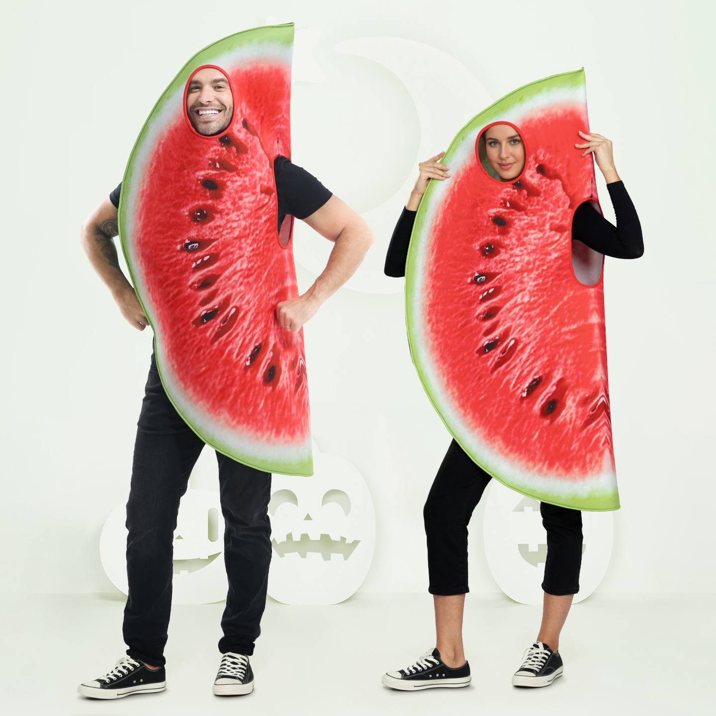 万圣节服装cosplay 服饰创意水果蔬菜装扮搞笑成人西瓜主题演出服