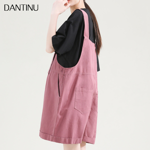 孕妇背带短裤女2023新款夏季薄款大码小个子宽松大码休闲韩版夏装