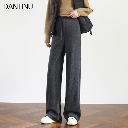 孕妇裤子高腰无托腹阔腿裤