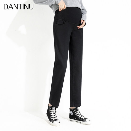 孕妇裤子春秋时尚潮妈外穿宽松休闲直筒裤秋季女大码薄款长裤秋装