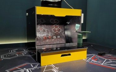 创印工坊小型桌面水帘喷涂箱高达手办模型喷漆bjd娃娃上色台鱼漂