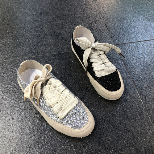 新款亮片系带个性东大门亮片