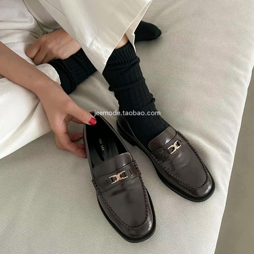 粗跟乐福鞋时尚休闲百搭