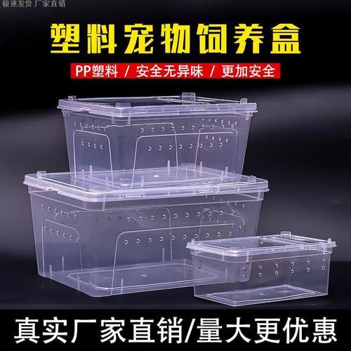 爬虫饲养盒爬宠箱龟缸守宫盒蜥蜴