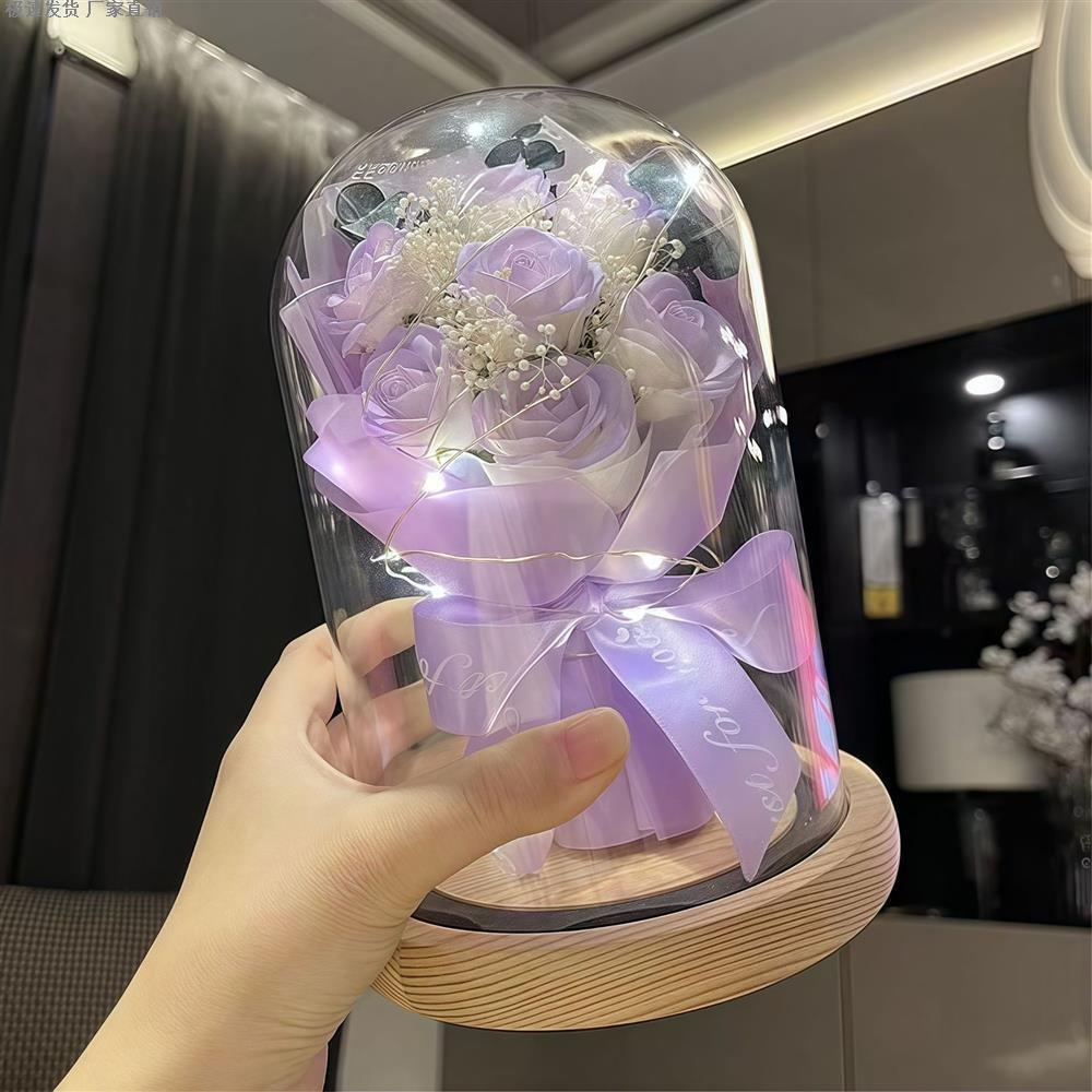 年轻人结婚礼物摆件玫瑰永生花
