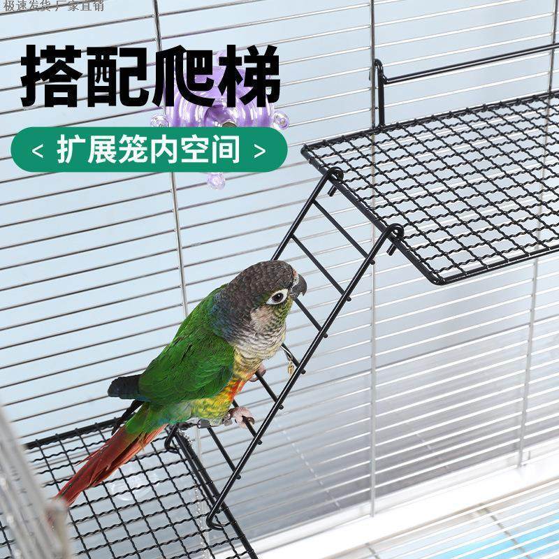 网片站玩具跳台攀爬爬梯不锈钢站非平台休息互动网站台站架鹦鹉