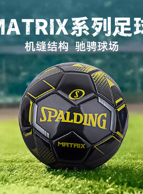 斯伯丁SPALDING官方旗舰店MATRIX系列机缝5号足球中考训练64-967Y