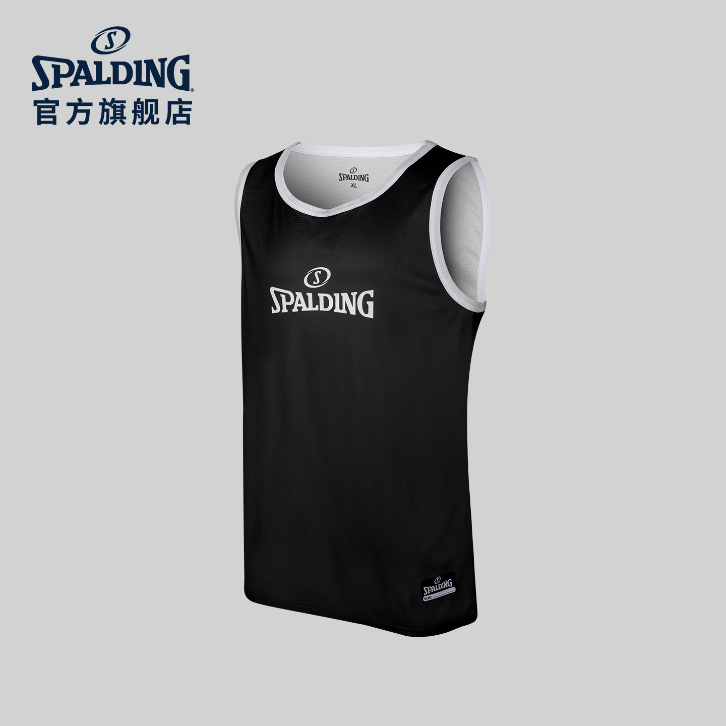 斯伯丁印花无袖篮球队服图片