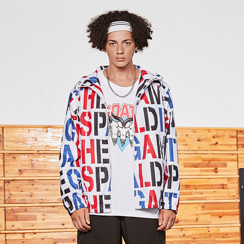 斯伯丁 Spalding/夹克印花潮流保暖外套男士秋冬新款LAW01JK024