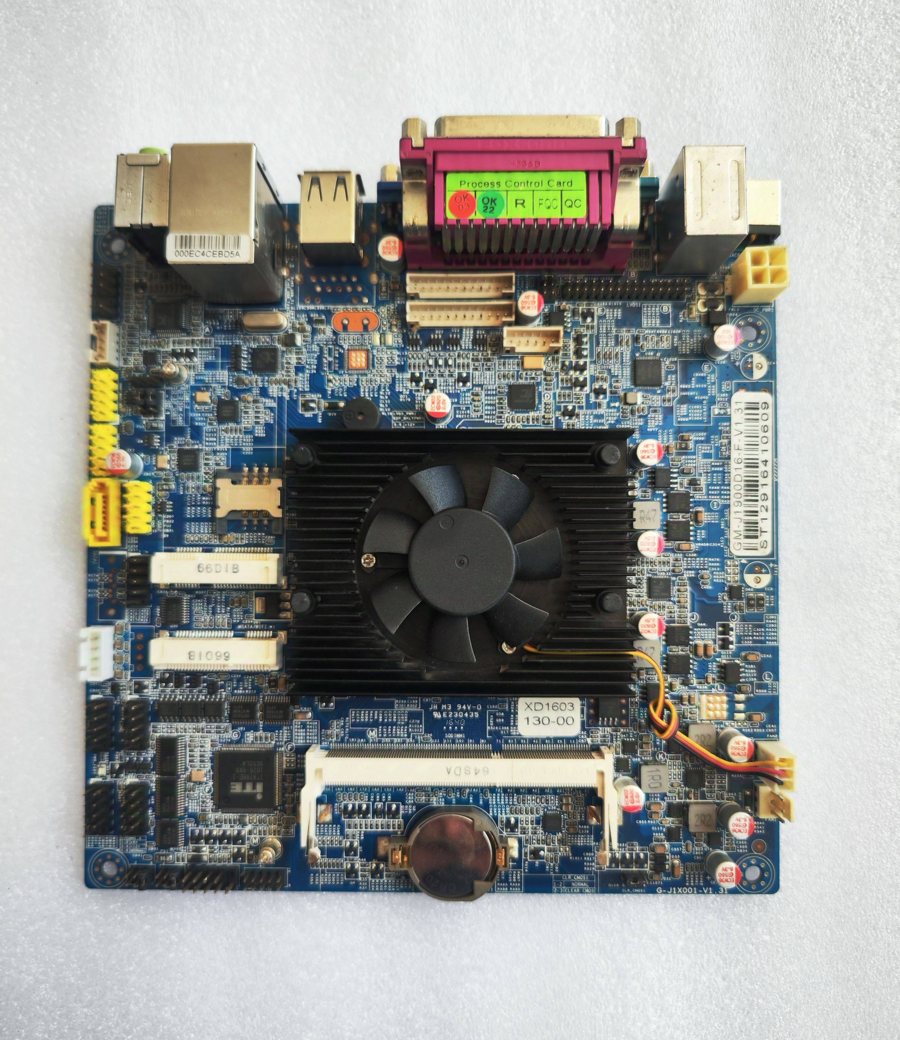 收银机工控一体机主板GM-J1900D16-F V1.31  17X17收银工控主板