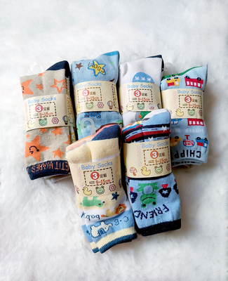 出口原单纯棉毛圈胶粒透气短袜