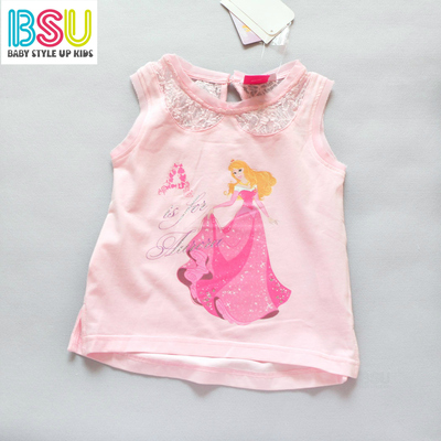 蕾丝棉迪士尼无袖夏季