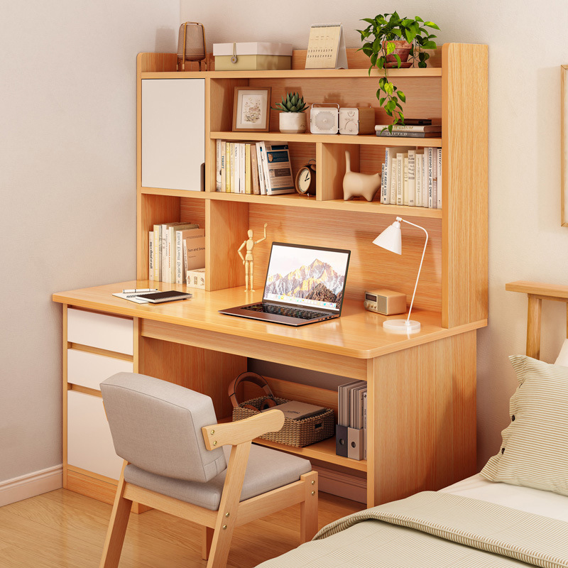 书桌书架一体电脑桌