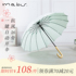 Japanese imported brand Mabu long handle umbrella semi-automatic umbrella sunny umbrella sun umbrella sun umbrella men and women business umbrella