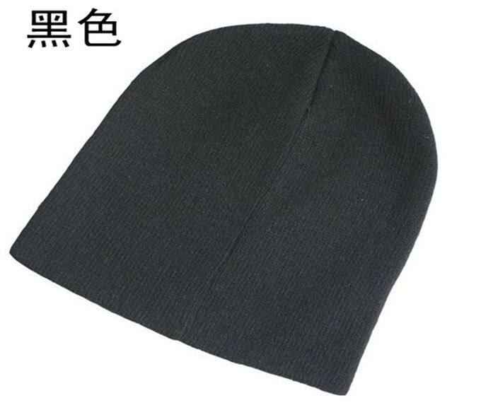 帽子薄款睡眠老人双层针织毛线