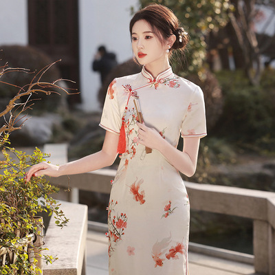 chinese traditional dress cheongsam女旗袍vintage women qipao