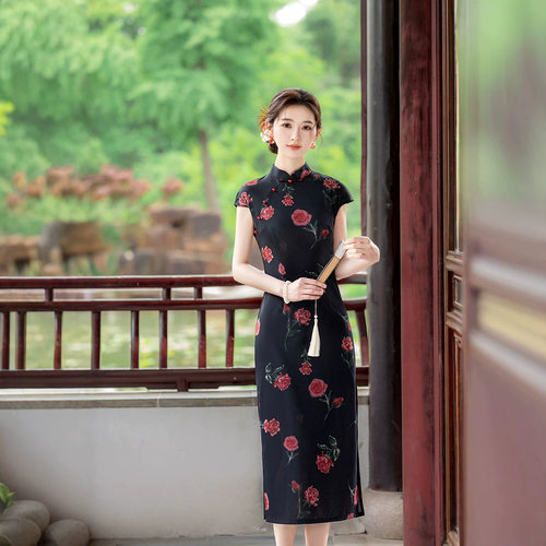 旗袍cheongsam qipao traditional chinese dress chipao2026新款