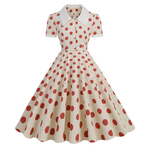 women dress new dresses vestidos robe50赫本风复古网红拍照