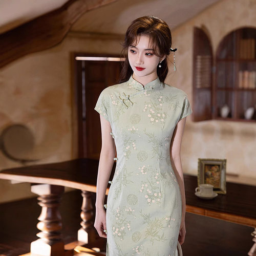 旗袍qipao cheongsam chinese traditional  dress chipao新款