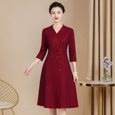 qipao chinese traditional dress cheongsam chipao装高端妈妈