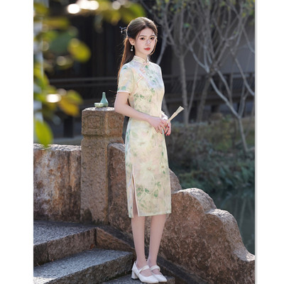 high-end cheongsam chinese traditional qipao dress旗袍苏杭