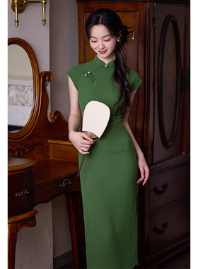 vintage natural literature art dress chinese qipao cheongsam