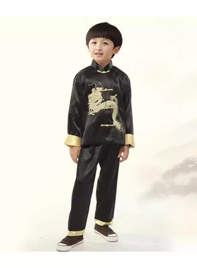 Boys New Year's Costume Kids Tang Suit儿童唐装新款小人大龙套