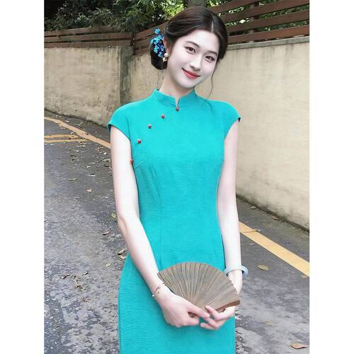 qipao chinese traditional dress cheongsam chipao26大方得体