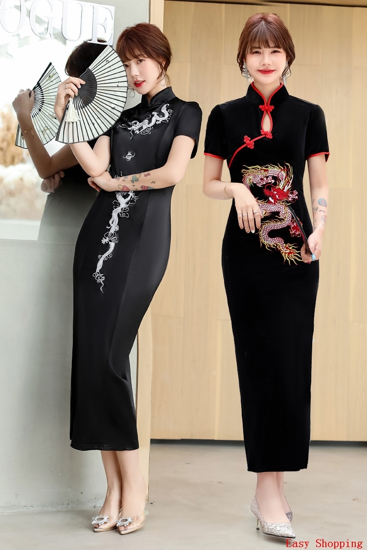 Cheongsam Chinese Dress Retro Chipao traditional Qipao旗袍女