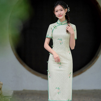 chinese traditional dress cheongsam women chipao qipao旗袍女