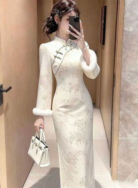 elegant women's chinese dress vintage cheongsam qipao chipao