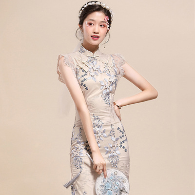 chinese traditional dress cheongsam women chipao qipao旗袍女