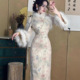 women qipao dress elegant cheongsam chinese vintage chipao