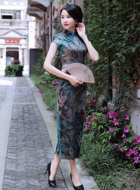 旗袍女cheongsam qipao chinese style dress vintage chipao