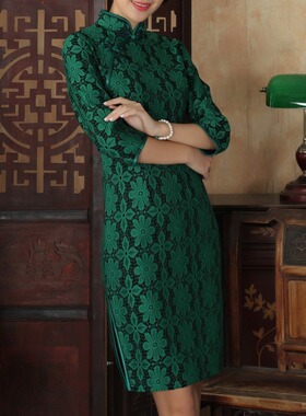 短旗袍裙cheongsam qipao chinese dress chipao mini party